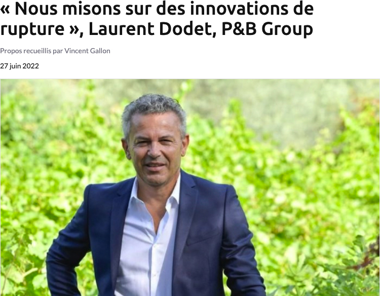 Nous misons sur des innovations de rupture